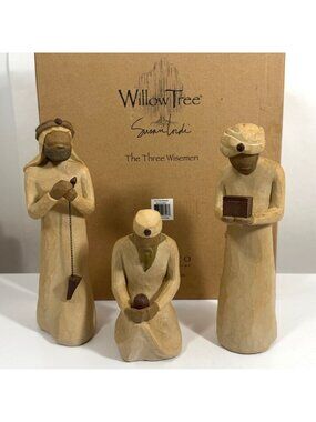 Vintage Willow Tree Nativity The Three Wise Men Figures 26027 Demdaco + Box